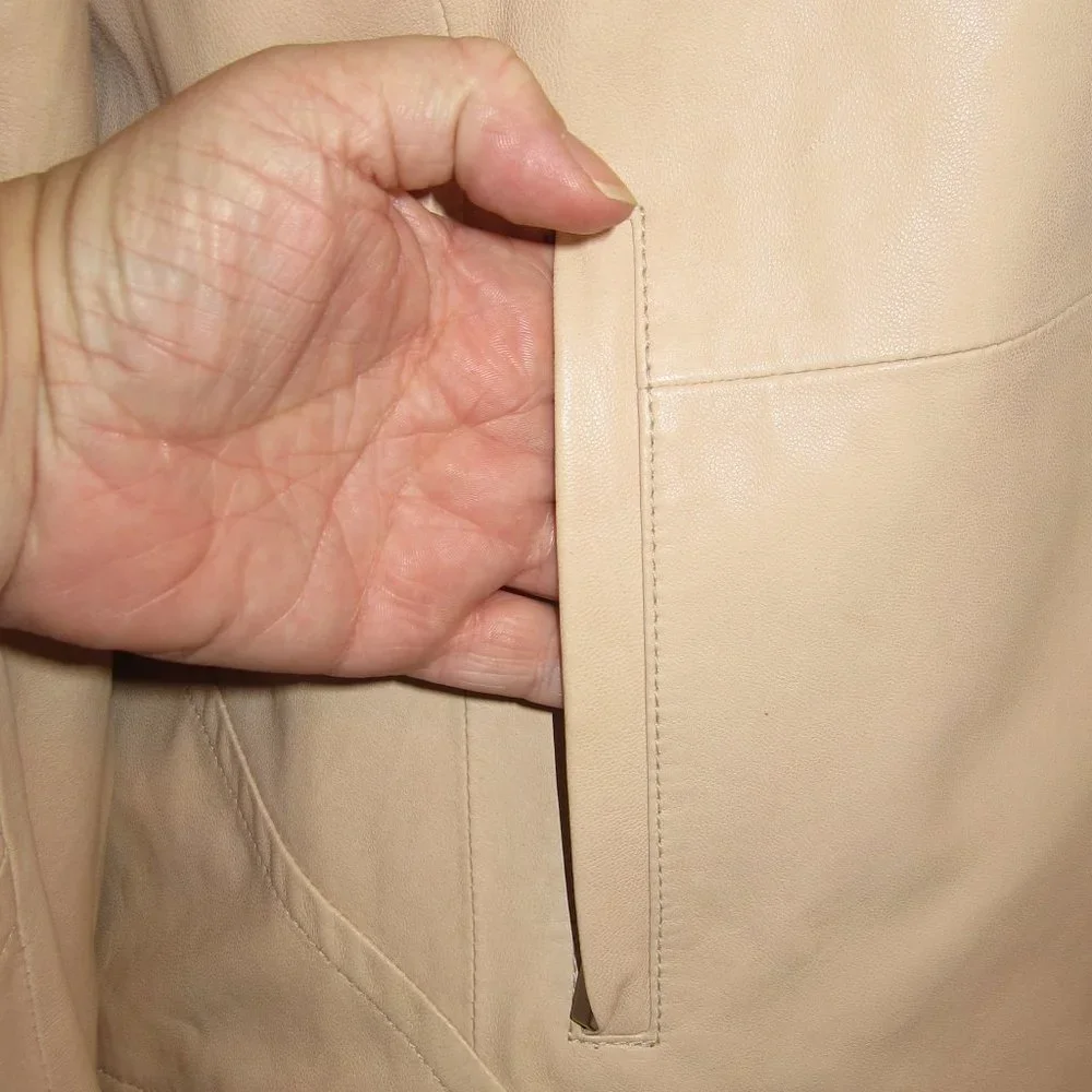 Athleta Salt Flat Leather Moto Jacket - Like New - Picture 3 of 13